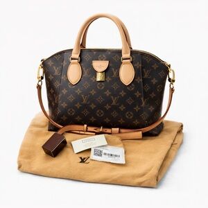 Louis Vuitton Rivoli PM Monogram Satchel w/Strap Lock & Key New Condition